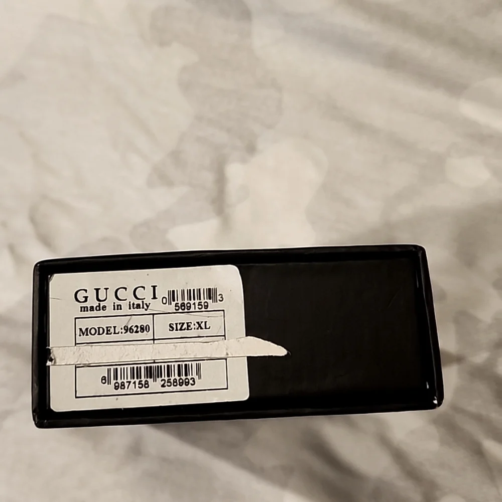 Gucci Black Box with White Logo - Luxury Storage Case